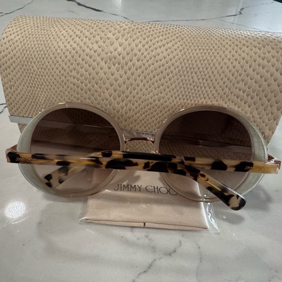 Jimmy Choo Tortoise and Beige Sunglasses